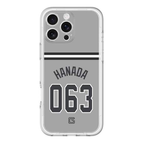 スリムプロテクションプレミアムケース［ 読売ジャイアンツ - #063 HANADA - ビジター ］