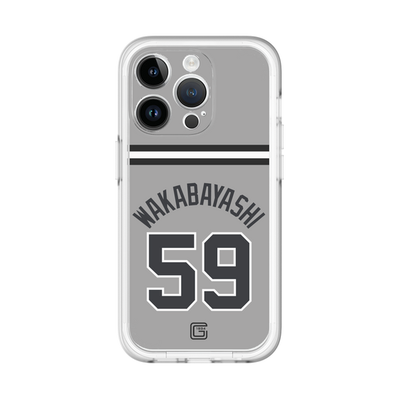スリムプロテクションプレミアムケース［ 読売ジャイアンツ - #59 WAKABAYASHI - ビジター ］