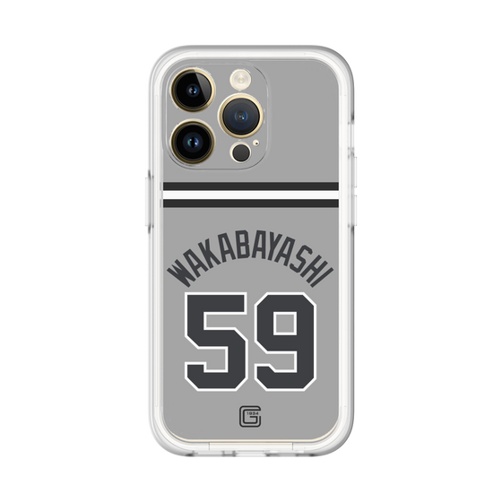 スリムプロテクションプレミアムケース［ 読売ジャイアンツ - #59 WAKABAYASHI - ビジター ］