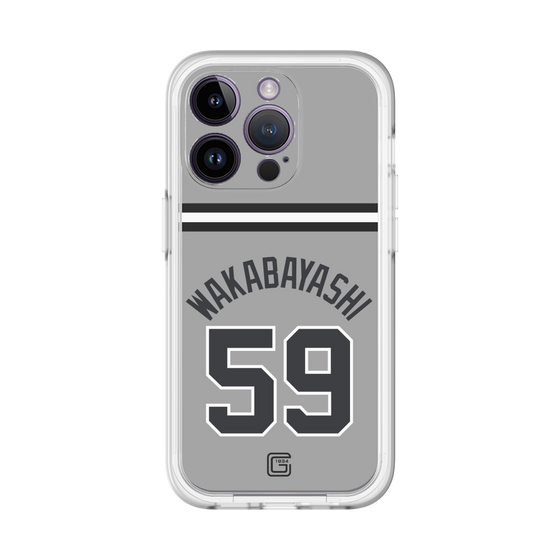 スリムプロテクションプレミアムケース［ 読売ジャイアンツ - #59 WAKABAYASHI - ビジター ］