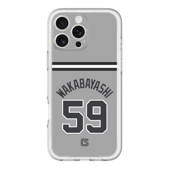 スリムプロテクションプレミアムケース［ 読売ジャイアンツ - #59 WAKABAYASHI - ビジター ］