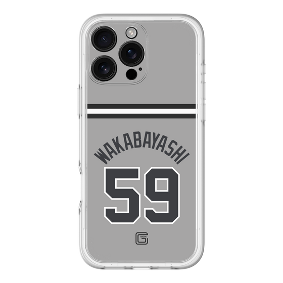 スリムプロテクションプレミアムケース［ 読売ジャイアンツ - #59 WAKABAYASHI - ビジター ］