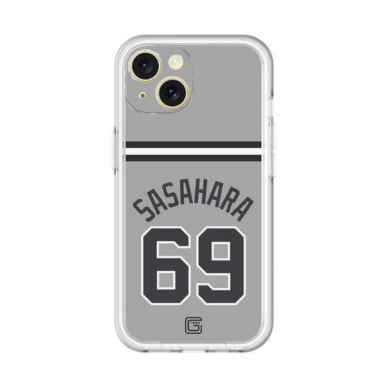 スリムプロテクションプレミアムケース［ 読売ジャイアンツ - #69 SASAHARA - ビジター ］