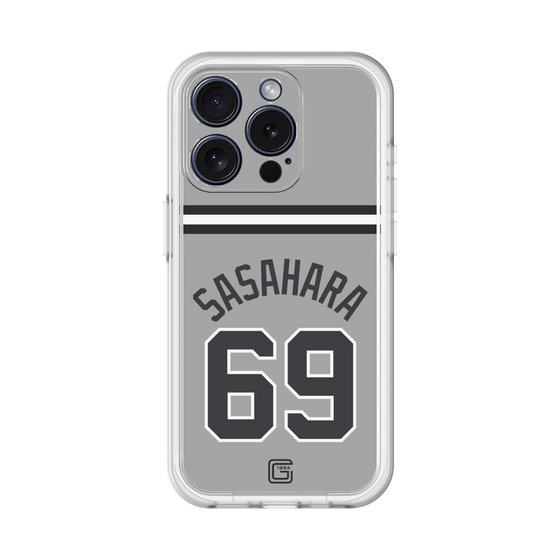 スリムプロテクションプレミアムケース［ 読売ジャイアンツ - #69 SASAHARA - ビジター ］