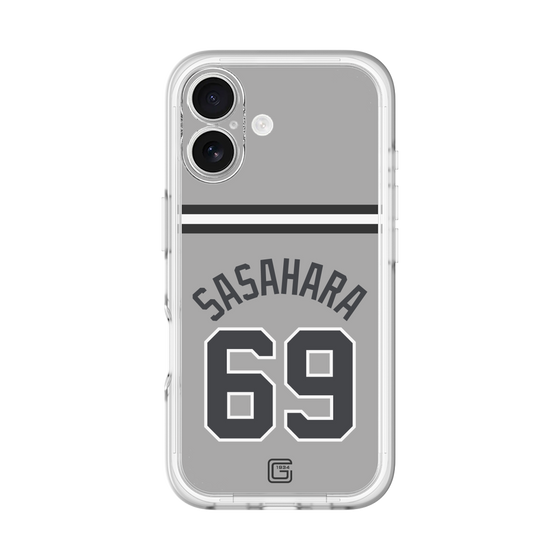 スリムプロテクションプレミアムケース［ 読売ジャイアンツ - #69 SASAHARA - ビジター ］