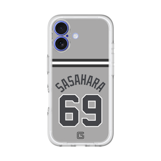 スリムプロテクションプレミアムケース［ 読売ジャイアンツ - #69 SASAHARA - ビジター ］