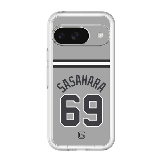スリムプロテクションプレミアムケース［ 読売ジャイアンツ - #69 SASAHARA - ビジター ］