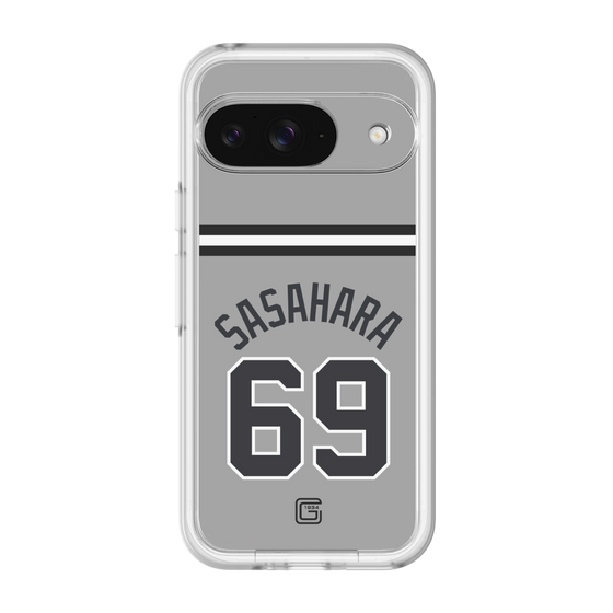 スリムプロテクションプレミアムケース［ 読売ジャイアンツ - #69 SASAHARA - ビジター ］