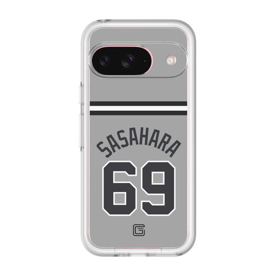 スリムプロテクションプレミアムケース［ 読売ジャイアンツ - #69 SASAHARA - ビジター ］