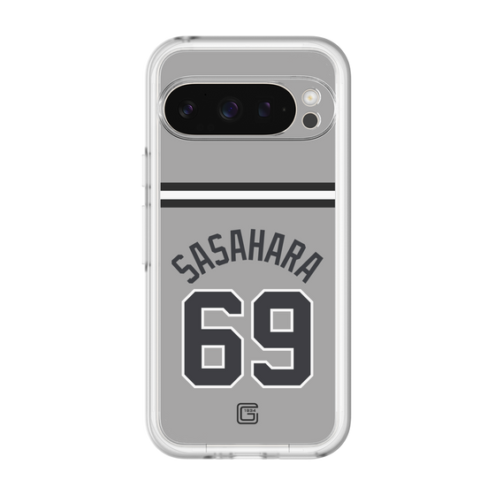 スリムプロテクションプレミアムケース［ 読売ジャイアンツ - #69 SASAHARA - ビジター ］
