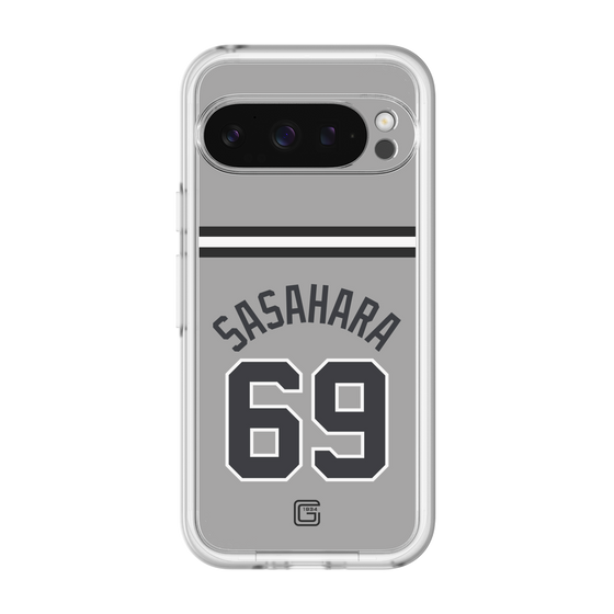 スリムプロテクションプレミアムケース［ 読売ジャイアンツ - #69 SASAHARA - ビジター ］