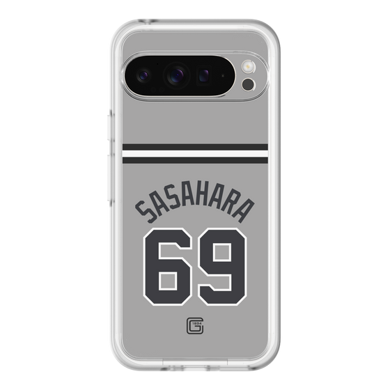 スリムプロテクションプレミアムケース［ 読売ジャイアンツ - #69 SASAHARA - ビジター ］