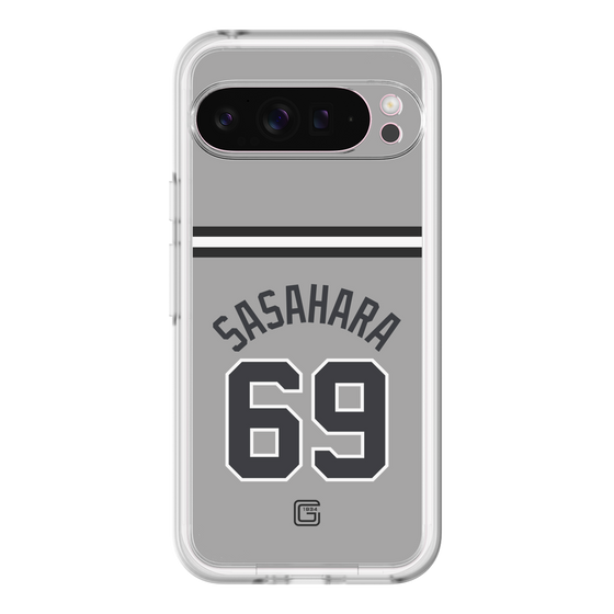 スリムプロテクションプレミアムケース［ 読売ジャイアンツ - #69 SASAHARA - ビジター ］