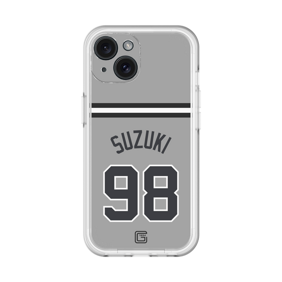 スリムプロテクションプレミアムケース［ 読売ジャイアンツ - #98 SUZUKI -ビジター ］