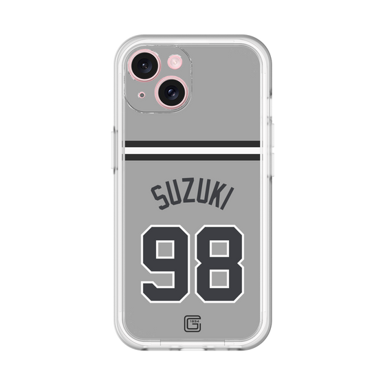 スリムプロテクションプレミアムケース［ 読売ジャイアンツ - #98 SUZUKI -ビジター ］