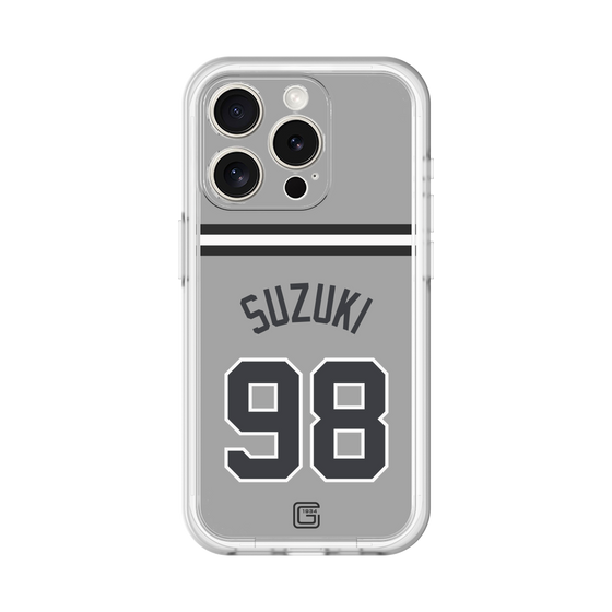 スリムプロテクションプレミアムケース［ 読売ジャイアンツ - #98 SUZUKI -ビジター ］
