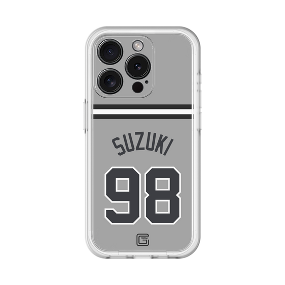スリムプロテクションプレミアムケース［ 読売ジャイアンツ - #98 SUZUKI -ビジター ］