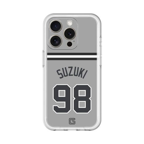 スリムプロテクションプレミアムケース［ 読売ジャイアンツ - #98 SUZUKI -ビジター ］