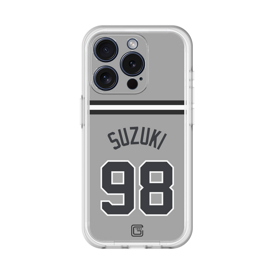 スリムプロテクションプレミアムケース［ 読売ジャイアンツ - #98 SUZUKI -ビジター ］