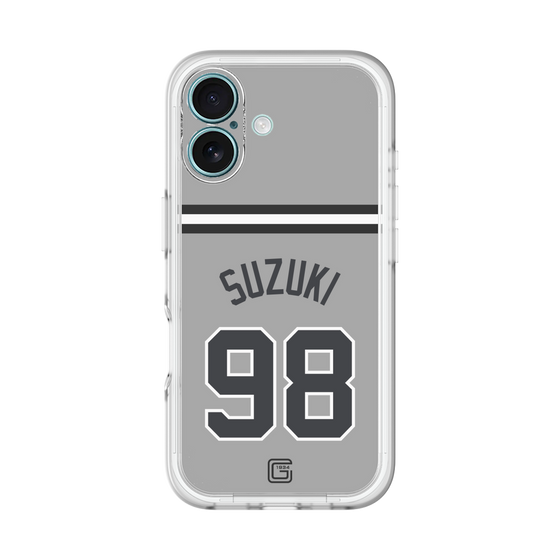 スリムプロテクションプレミアムケース［ 読売ジャイアンツ - #98 SUZUKI -ビジター ］