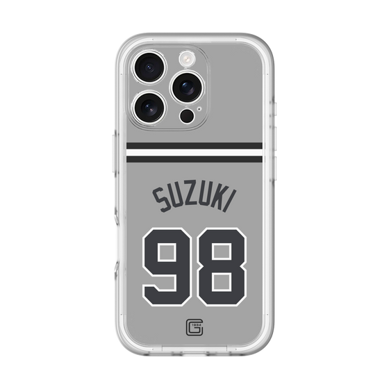 スリムプロテクションプレミアムケース［ 読売ジャイアンツ - #98 SUZUKI -ビジター ］