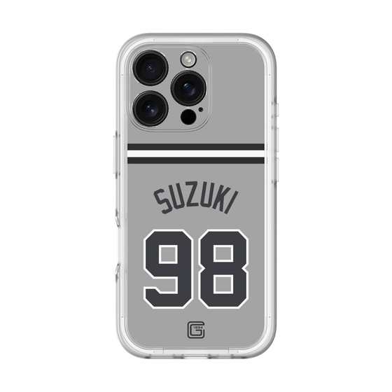 スリムプロテクションプレミアムケース［ 読売ジャイアンツ - #98 SUZUKI -ビジター ］