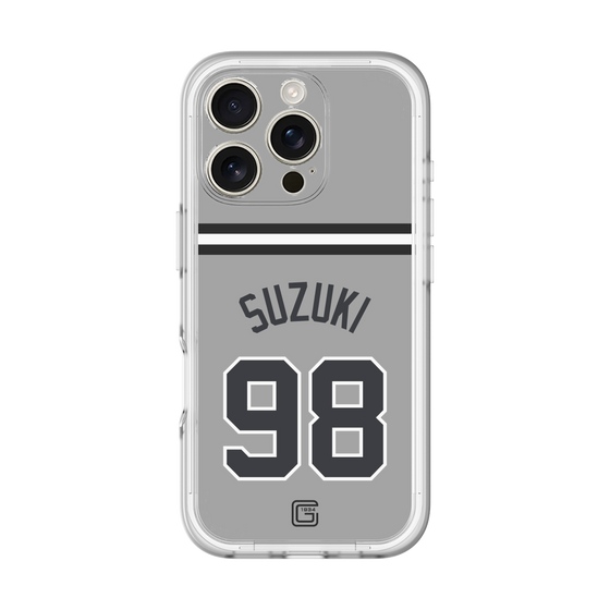 スリムプロテクションプレミアムケース［ 読売ジャイアンツ - #98 SUZUKI -ビジター ］