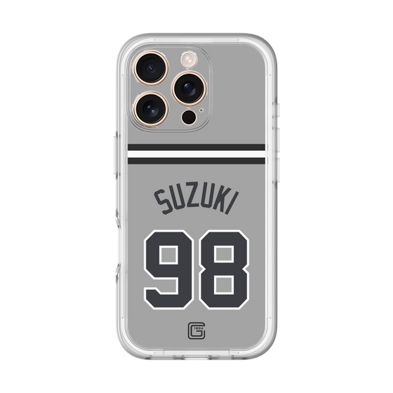 スリムプロテクションプレミアムケース［ 読売ジャイアンツ - #98 SUZUKI -ビジター ］