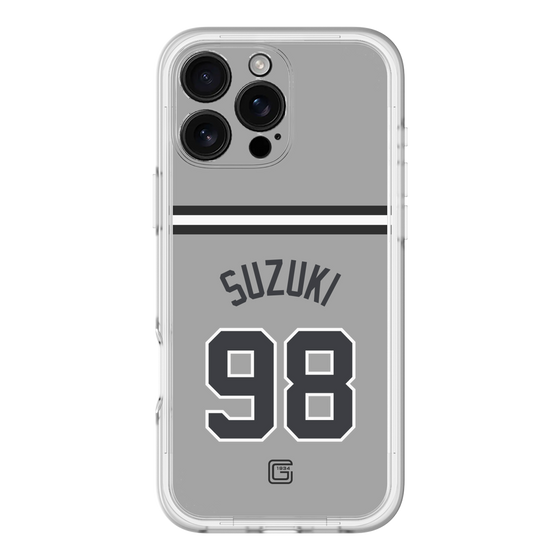 スリムプロテクションプレミアムケース［ 読売ジャイアンツ - #98 SUZUKI -ビジター ］