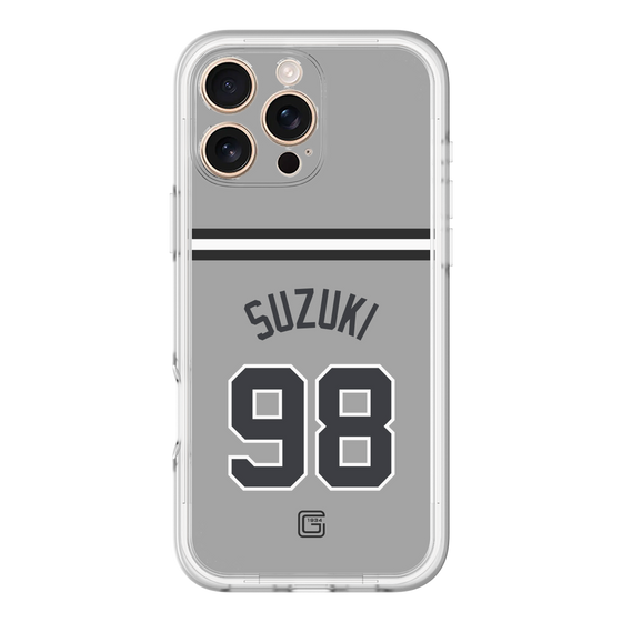 スリムプロテクションプレミアムケース［ 読売ジャイアンツ - #98 SUZUKI -ビジター ］