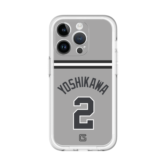 スリムプロテクションプレミアムケース［ 読売ジャイアンツ - #2 YOSHIKAWA - ビジター ］