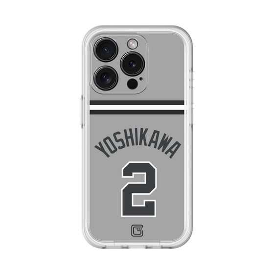 スリムプロテクションプレミアムケース［ 読売ジャイアンツ - #2 YOSHIKAWA - ビジター ］