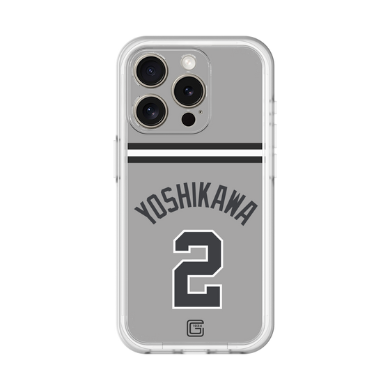 スリムプロテクションプレミアムケース［ 読売ジャイアンツ - #2 YOSHIKAWA - ビジター ］