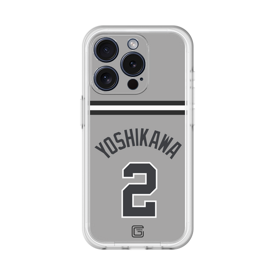 スリムプロテクションプレミアムケース［ 読売ジャイアンツ - #2 YOSHIKAWA - ビジター ］