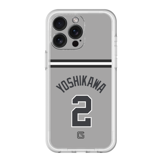 スリムプロテクションプレミアムケース［ 読売ジャイアンツ - #2 YOSHIKAWA - ビジター ］