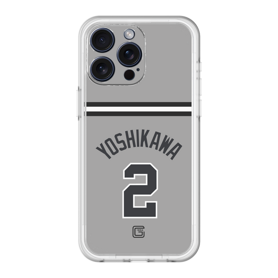 スリムプロテクションプレミアムケース［ 読売ジャイアンツ - #2 YOSHIKAWA - ビジター ］