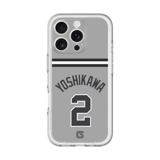 スリムプロテクションプレミアムケース［ 読売ジャイアンツ - #2 YOSHIKAWA - ビジター ］