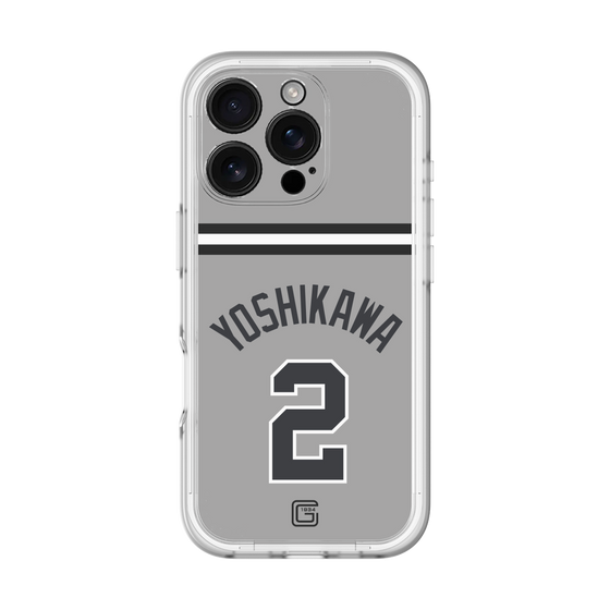 スリムプロテクションプレミアムケース［ 読売ジャイアンツ - #2 YOSHIKAWA - ビジター ］