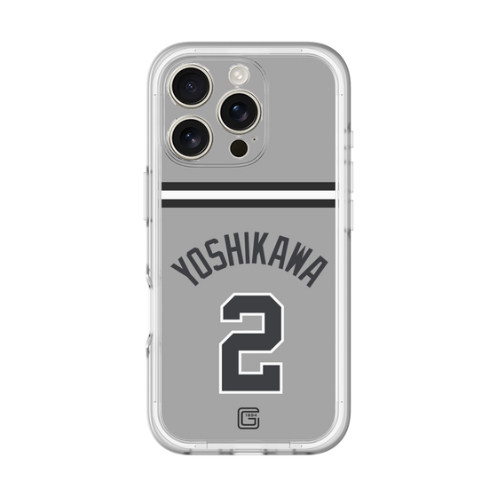 スリムプロテクションプレミアムケース［ 読売ジャイアンツ - #2 YOSHIKAWA - ビジター ］