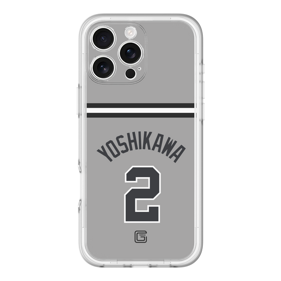 スリムプロテクションプレミアムケース［ 読売ジャイアンツ - #2 YOSHIKAWA - ビジター ］