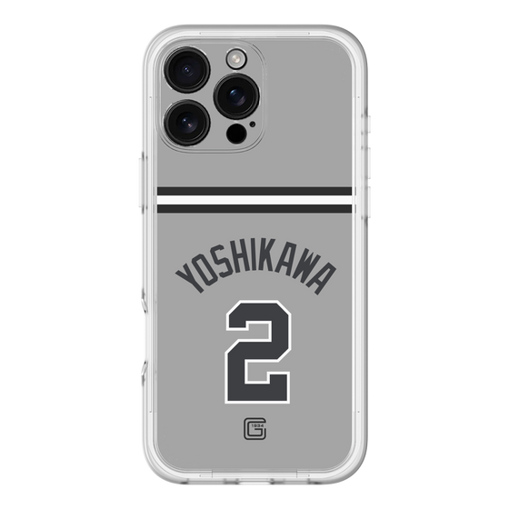 スリムプロテクションプレミアムケース［ 読売ジャイアンツ - #2 YOSHIKAWA - ビジター ］