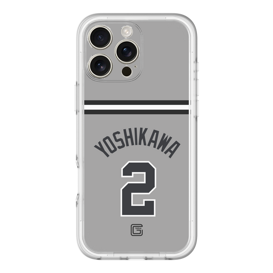 スリムプロテクションプレミアムケース［ 読売ジャイアンツ - #2 YOSHIKAWA - ビジター ］