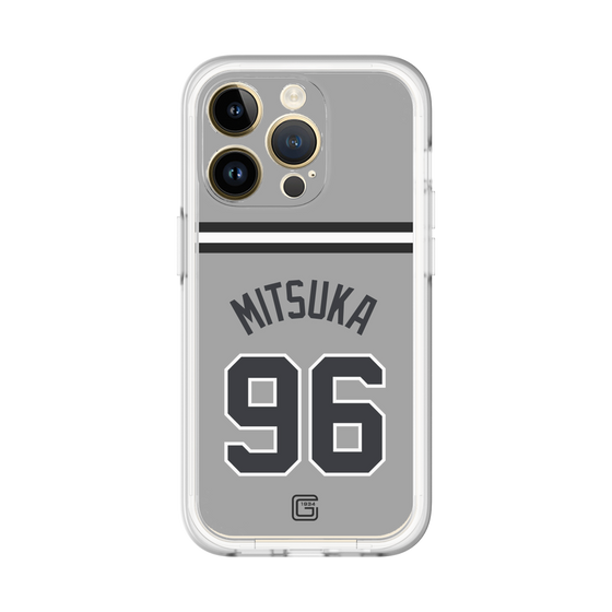 スリムプロテクションプレミアムケース［ 読売ジャイアンツ - #96 MITSUKA -ビジター ］