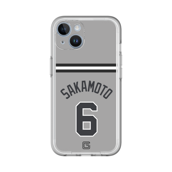 スリムプロテクションプレミアムケース［ 読売ジャイアンツ - #6 SAKAMOTO - ビジター ］
