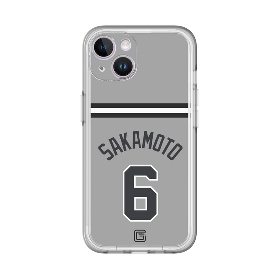 スリムプロテクションプレミアムケース［ 読売ジャイアンツ - #6 SAKAMOTO - ビジター ］