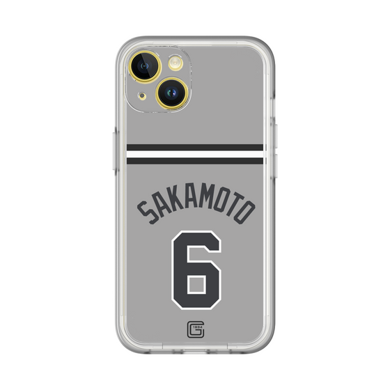 スリムプロテクションプレミアムケース［ 読売ジャイアンツ - #6 SAKAMOTO - ビジター ］