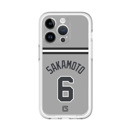 スリムプロテクションプレミアムケース［ 読売ジャイアンツ - #6 SAKAMOTO - ビジター ］