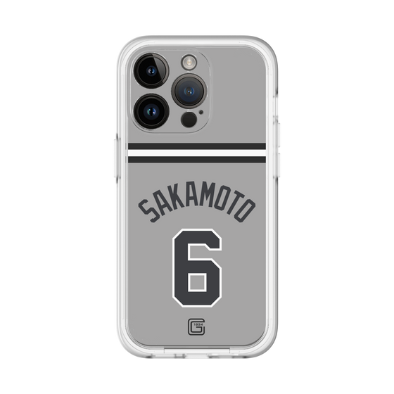 スリムプロテクションプレミアムケース［ 読売ジャイアンツ - #6 SAKAMOTO - ビジター ］