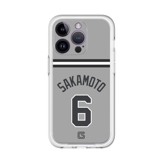 スリムプロテクションプレミアムケース［ 読売ジャイアンツ - #6 SAKAMOTO - ビジター ］