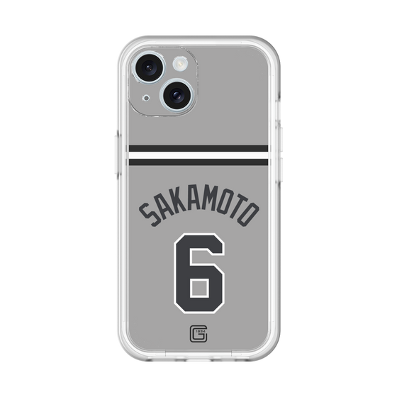 スリムプロテクションプレミアムケース［ 読売ジャイアンツ - #6 SAKAMOTO - ビジター ］
